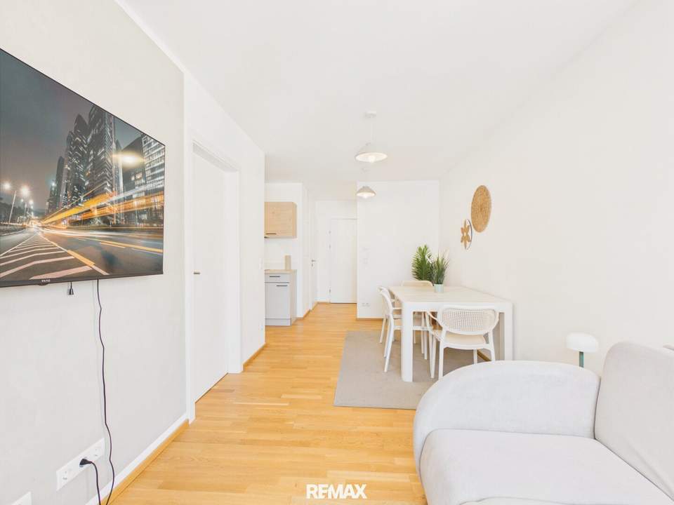 NEUBAU 2024 | STADLAU | 2-ZIMMER-WOHNUNG IM 3. OG – VOLL MÖBLIERT – TOP 18