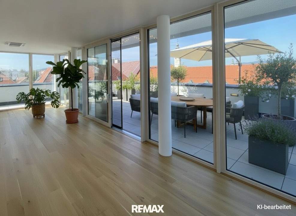 Exklusiver Erstbezug: Außergewöhnliches Penthouse mit XL-Dachterrasse im Herzen von Klagenfurt