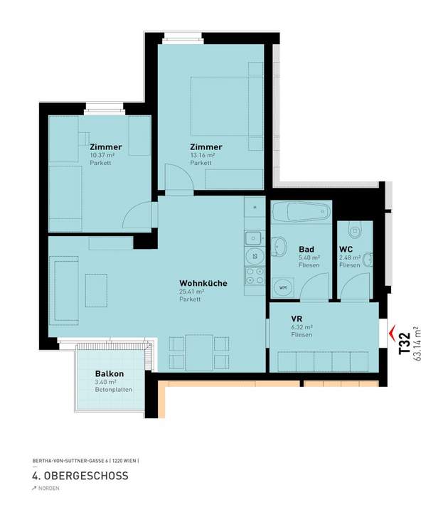 Bertha-von-Suttner-Gasse 6, 1220 Wien / I3