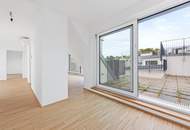 Erstbezug - Atemberaubende Dachterrasse in den Innenhof!