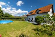 Familienhaus in Gramatneusiedl welches viel Platz bietet, Garten und Pool