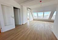 ERSTBEZUG, DACHGESCHOSS, klimatisierte 82 m2 Neubau mit Balkon, Wohnküche, 2 Zimmer, Wannenbad, Parketten, Augarten