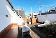 Moderne Dachgeschosswohnung (Maisonette) mit großer Dachterrasse und einzigartigem Ausblick auf den Stephansplatz