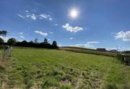 Baugrundstück mit Blick ins Grüne