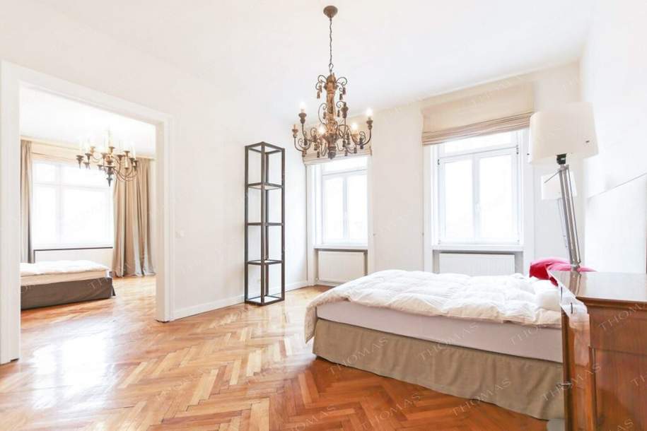 Elegant & zentral – Exklusiv möblierte Altbauwohnung im Servitenviertel, Wohnung-miete, 3.499,99,€, 1090 Wien 9., Alsergrund