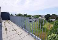 GRÜNBLICK, RUHELAGE, sonniges 46 m2 Dachgeschoß mit 20 m2 Terrasse, 2 Zimmer, Komplettküche, Wannenbad, Lavendelweg