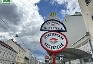 Fenster und Eingang bei der Donaufelder Straße! Vielseitig nutzbare Praxis/Ordination/Gastronomie/Einzelhandel in Toplage nahe Kagraner Platz