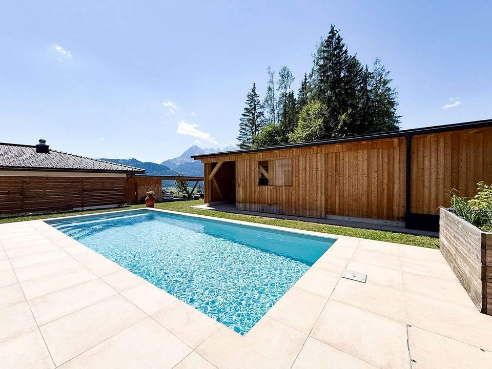 Familientraum am Zistelberg | Modernes Einfamilienhaus mit Pool, Bergpanorama & 727 m² Grund