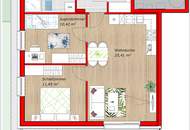 Gartenwohnung im Niedrigenergiehaus mit 3 Zimmern, Solar/Wärmepumpe, Terrasse, Garten und 2 Parkplätze