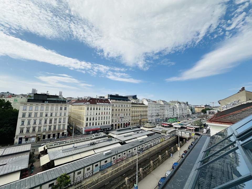 Naschmarkt-Highlight I Exklusive Maisonette mit Panoramablick, Wintergarten & Terrasse – nur 10 Min. zur Kärntner Straße