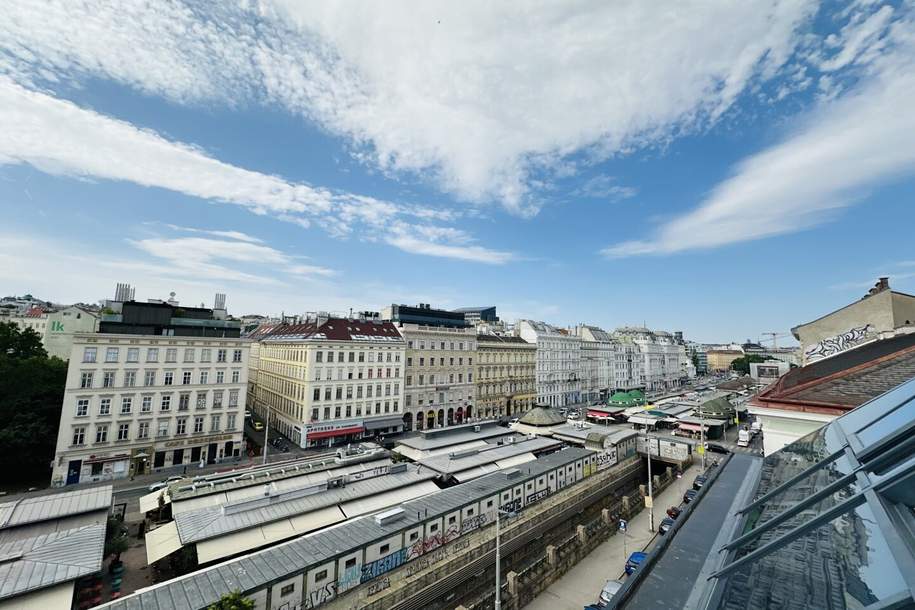 Naschmarkt-Highlight I Exklusive Maisonette mit Panoramablick, Wintergarten &amp; Terrasse – nur 10 Min. zur Kärntner Straße, Wohnung-kauf, 1.690.000,€, 1040 Wien 4., Wieden
