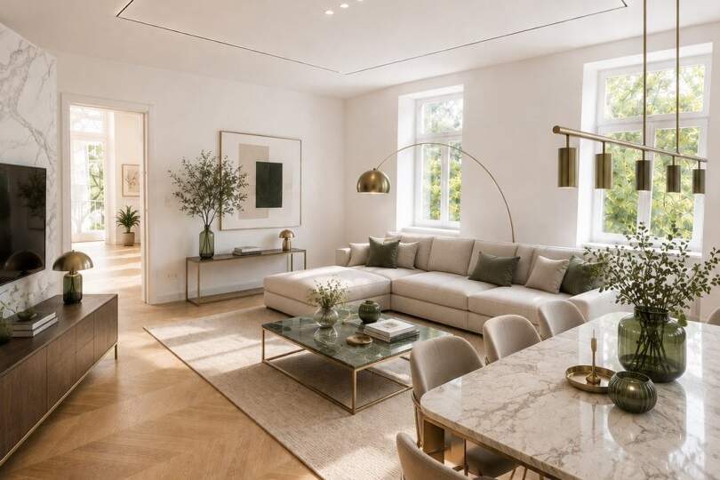 Luxuriöser Altbau-Erstbezug mit Terasse und Grünblick – Wohnen auf höchstem Niveau im Herzen des 2. Bezirks, Wohnung-kauf, 949.000,€, 1020 Wien 2., Leopoldstadt