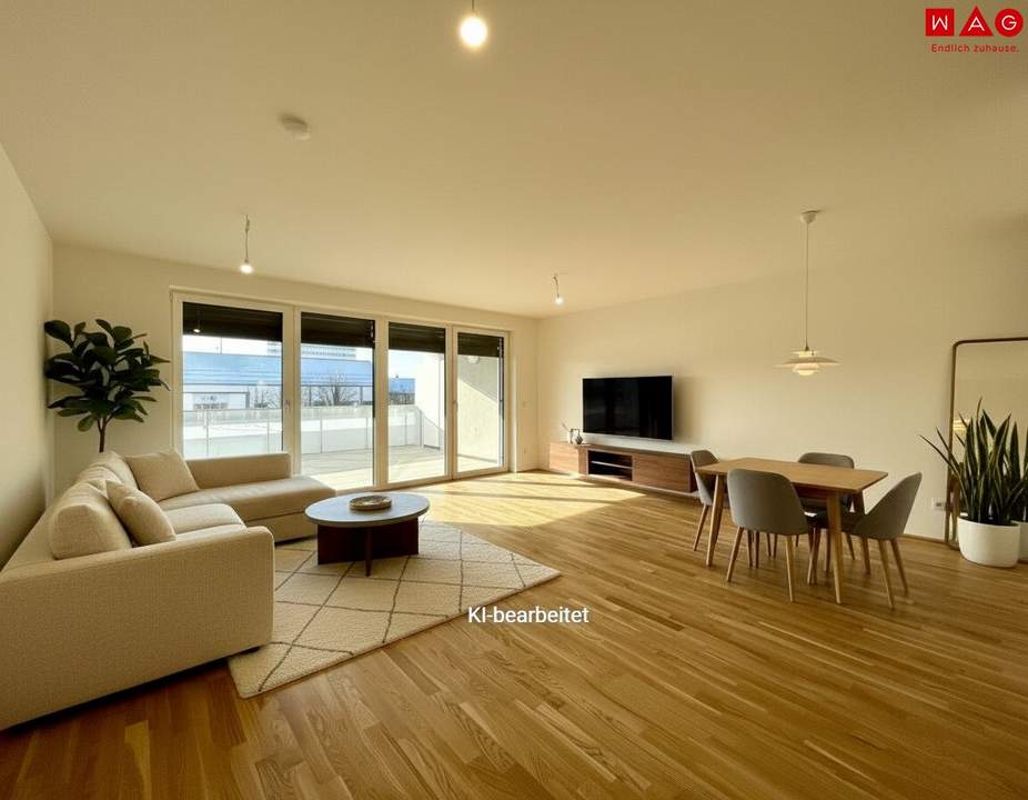 Großzügige 3 Raum - Wohnung mit großer Sonnenloggia, inklusiver modernster Energiegewinnung für höchsten Wohnkomfort