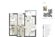 Erstbezug in St. Pölten: helle 3-Zimmer-Wohnung mit Balkon in attraktiver Lage