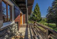 Holzblockhaus mit Charme – 3 Zimmer, Balkon &amp; Kamin!