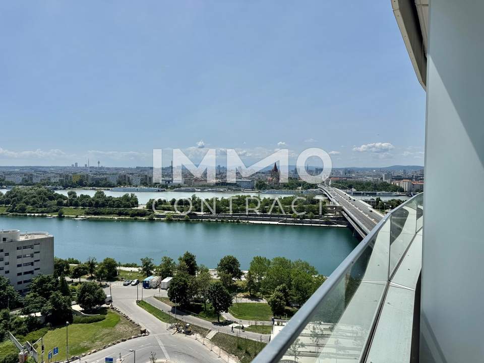 Modernes Studio mit Cityblick (Neue Donau) Gym, Pool, Supermarkt im Haus