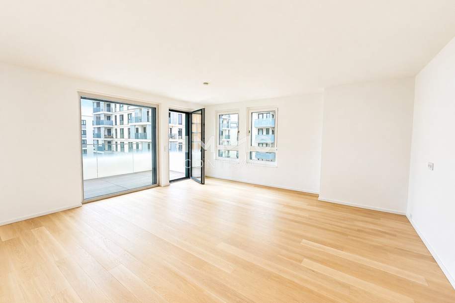 Erstbezug und provisionsfrei: 3 Zimmer mit 2 Balkone - Luxuriös Wohnen im exklusiven Prachtgarten, Wohnung-kauf, 335.000,€, 1100 Wien 10., Favoriten