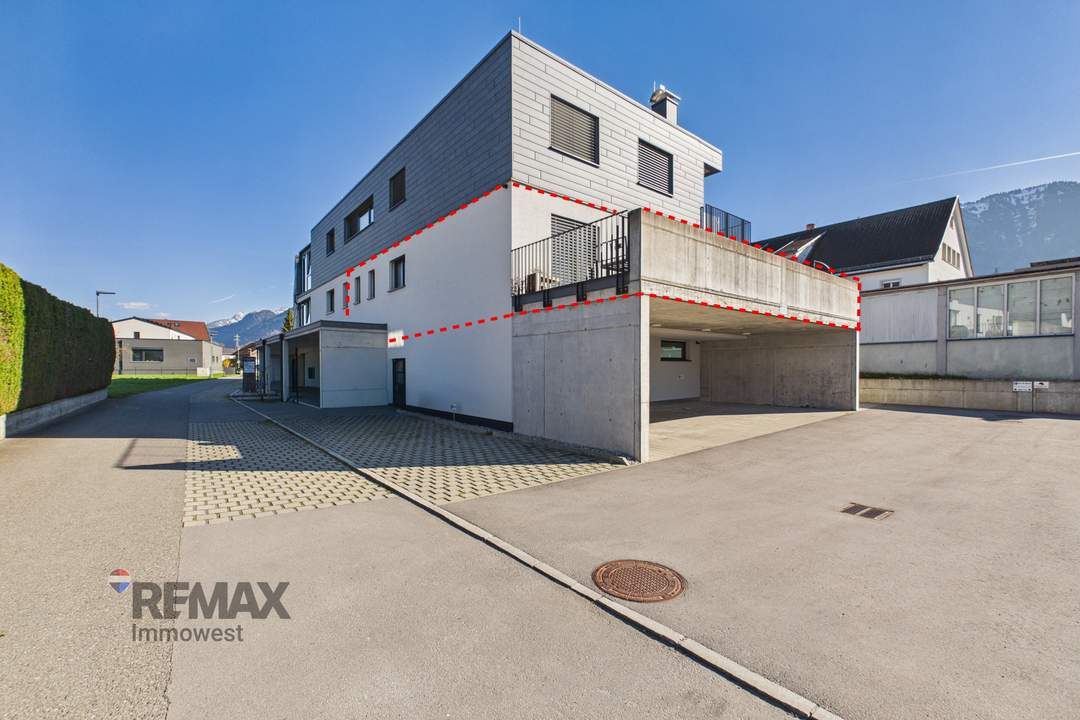 Moderne 3-Zimmer-Wohnung mit großer Sonnenterrasse & traumhafter Ruhelage in Schlins