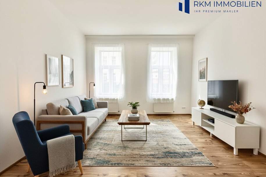 Attraktive, sanierte Altbauwohnung in Top-Zustand, Wohnung-kauf, 129.000,€, 1100 Wien 10., Favoriten