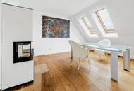 Freiraum über dem Servitenviertel: Großzügige DG-Maisonette mit herrlicher Aussicht und zusätzlichem Studio