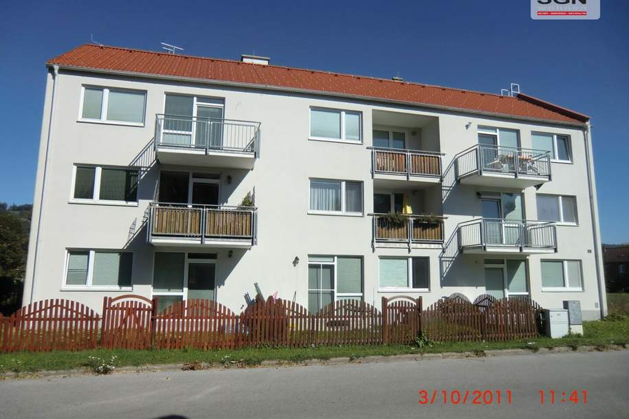 Gefördert & unbefristet 3 Zimmer-Mietwohnung mit Balkon, Wohnung-miete, 603,00,€, 3161 Lilienfeld