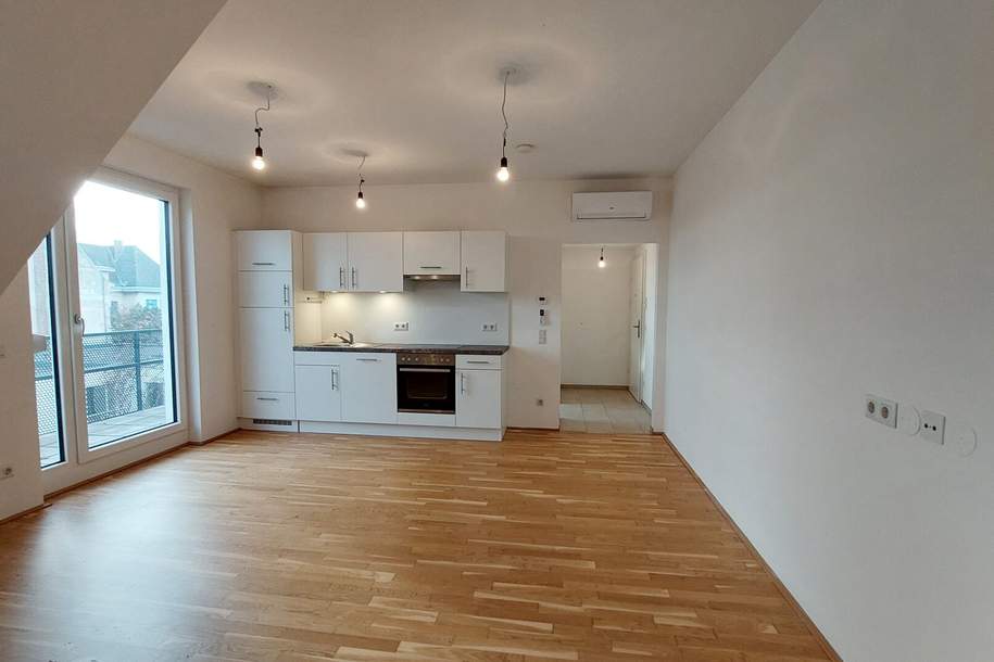 2-Zimmer Dachgeschoßwohnung mit großem Balkon! Nahe der Donauinsel, Wohnung-miete, 979,19,€, 1210 Wien 21., Floridsdorf