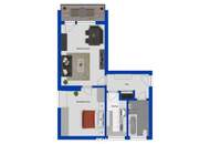 Gut geschnittene 2-Zimmer-Eigentumswohnung mit Süd-Loggia und Einzelgarage in sonniger Lage von Bad Ischl/Reiterndorf