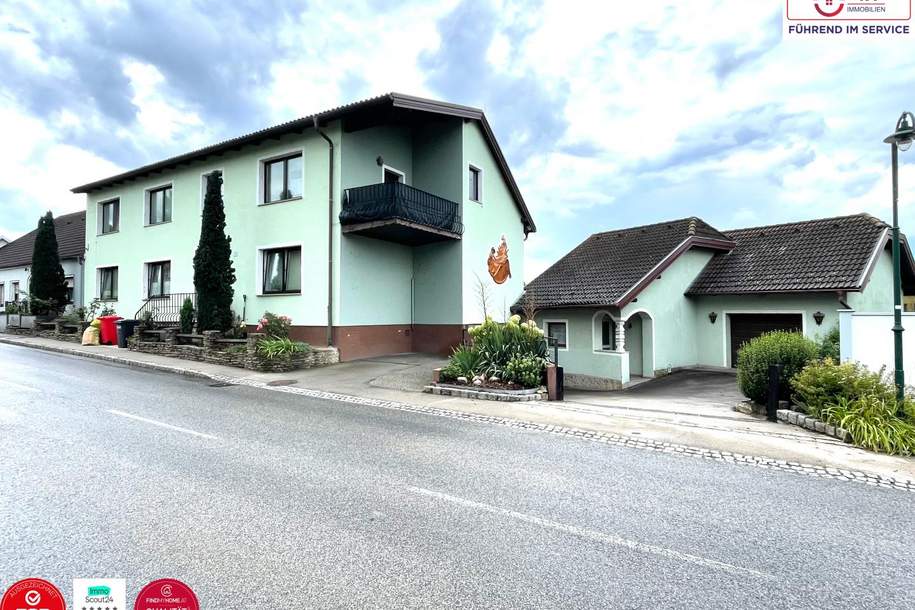 Charmantes Einfamilienhaus mit großem Nebengebäude, Weinkeller und Ausbaupotenzial – nur 10 min. von Tulln, Haus-kauf, 599.000,€, 3464 Korneuburg