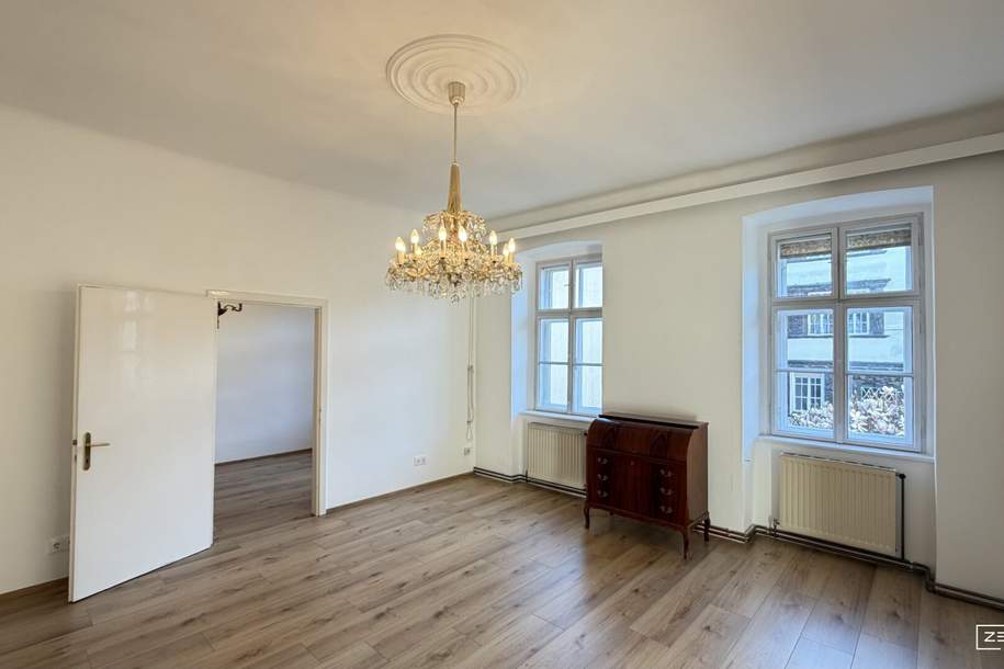 Ruhig gelegenes Altbaubüro mit flexibler Raumstruktur | ZELLMANN IMMOBILIEN, Gewerbeobjekt-miete, 1.458,00,€, 1130 Wien 13., Hietzing