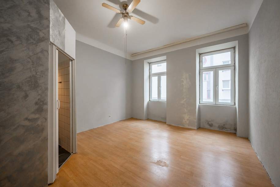 ++Notverkauf++ Kompaktes Altbau-Apartment mit viel Potenzial – perfekt für kreative Lösungen, Wohnung-kauf, 99.000,€, 1100 Wien 10., Favoriten