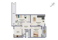 3-Zimmer-Familienwohnung mit perfekter Raumaufteilung