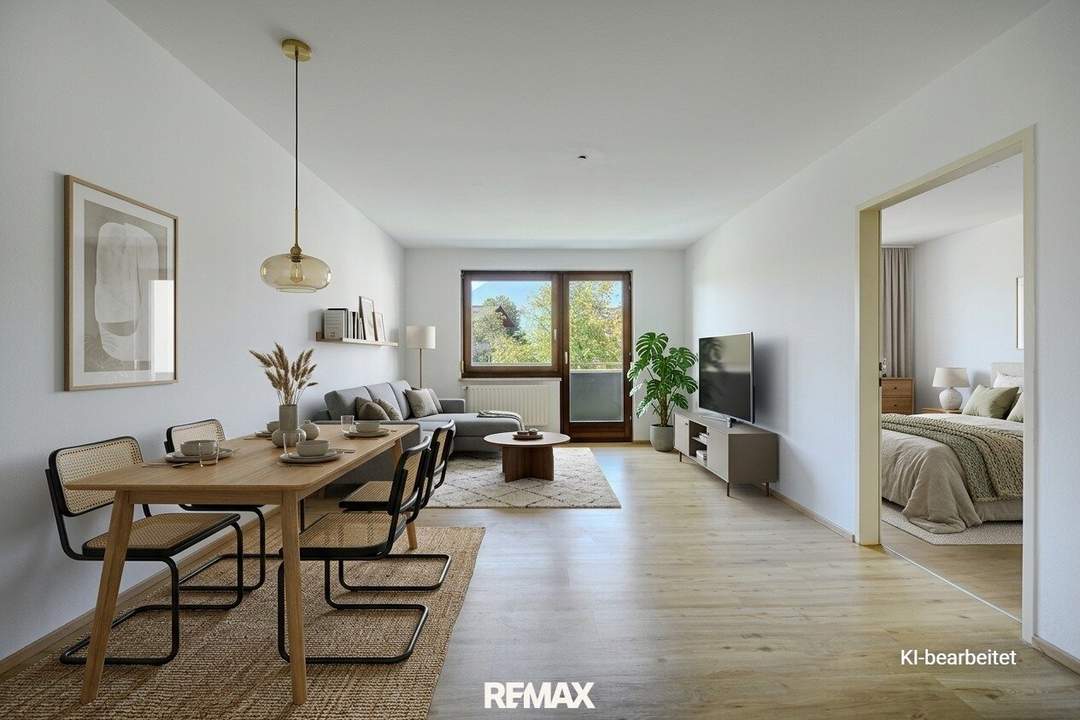 "Starterglück mit Südbalkon" - 2-Zimmer-Wohnung in St. Johann im Pg.