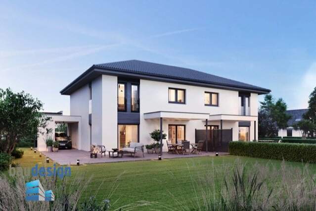 TOP ! Neubau Erstbezug in Wilfersdorf bei Mistelbach! Modernes ELK-Doppelhaus in schöner Siedlungslage - Provisionsfrei für den Käufer !, Haus-kauf, 400.000,€, 2193 Mistelbach