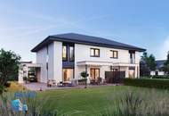 TOP ! Neubau Erstbezug in Wilfersdorf bei Mistelbach! Modernes ELK-Doppelhaus in schöner Siedlungslage - Provisionsfrei für den Käufer !