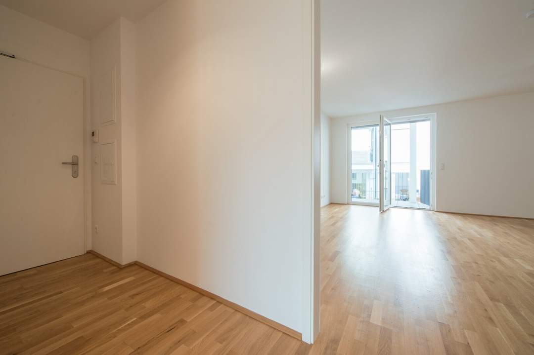 2-Zimmer Neubauwohnung mit Innenhof-Balkon beim Schubertpark - U6 fußläufig erreichbar!