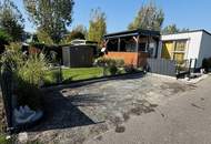 Neuwertiges Ferienhaus auf Pachtgrund in Rust: 28 m², 2 Zimmer und 2 Stellplätze