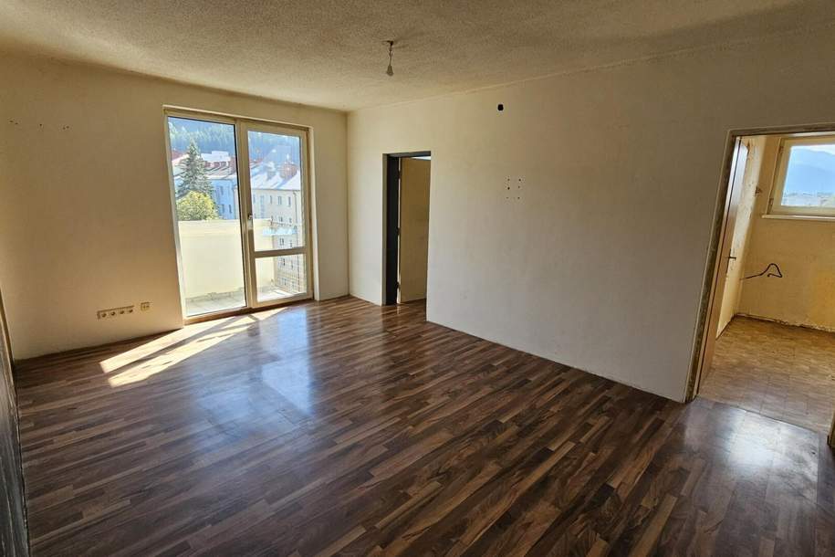 ERSTBEZUG NACH SANIERUNG! 3-Zimmerwohnung mit Balkon in Zentrumsnähe von Judenburg, Wohnung-miete, 447,39,€, 8750 Murtal
