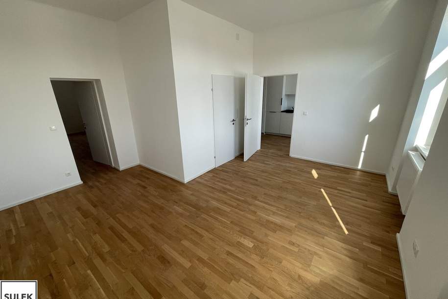 Erstbezug! Helle 2-Zimmer Wohnung mit Parkett und neuer Einbauküche, Wohnung-miete, 845,99,€, 2500 Baden