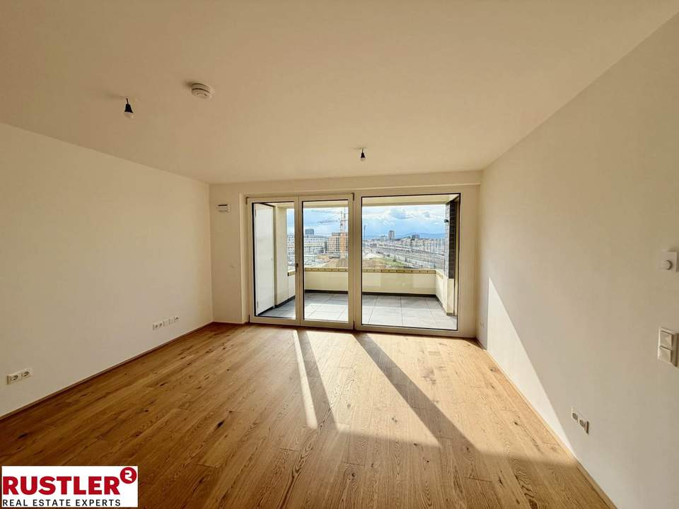 Mi-Living! 2 Zimmer Neubauwohnung mit Loggia nähe Hauptbahnhof zu verkaufen