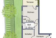 Stadtgefühl mit Garten