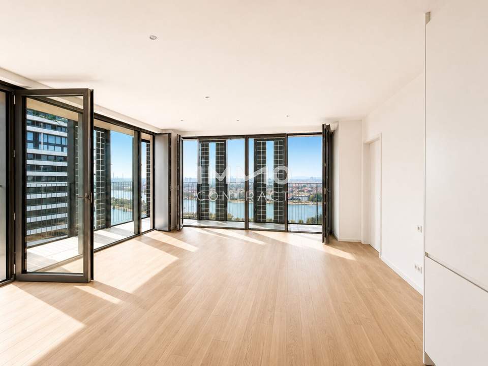 Südseitige 3-Zimmer-Eckresidenz mit zwei Loggien – Skyline & Donau in erster Reihe
