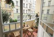 UNBEFRISTET! Repräsentative 4-Zimmer Altbauwohnung mit Loggia und Balkon Nähe The Mall!