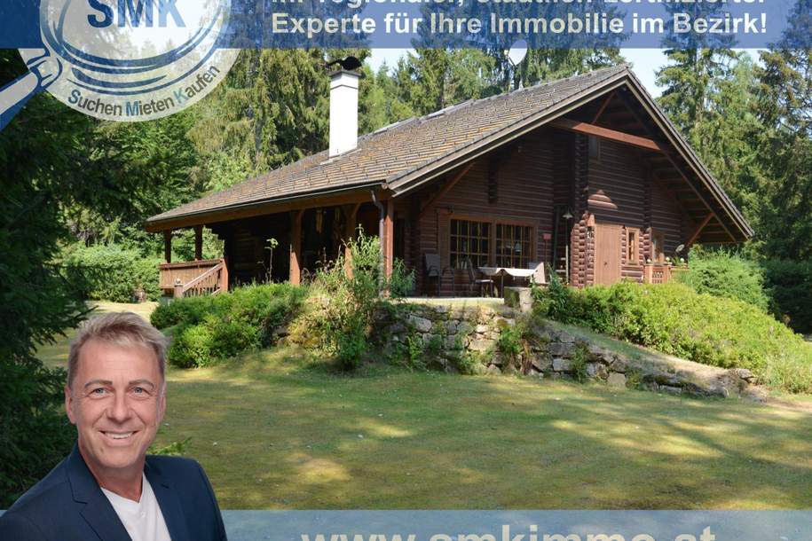 Finnisches Blockhaus-Juwel, ein Leben in absoluter Exklusivität!, Haus-kauf, 519.000,€, 3874 Gmünd