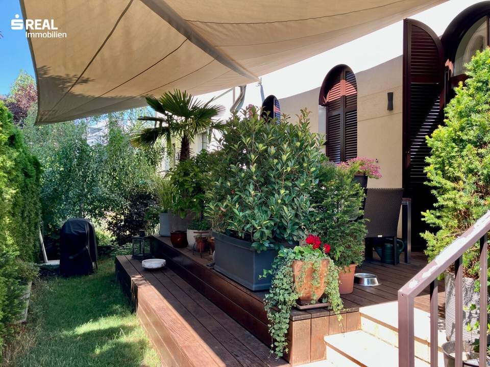 ELEGANTE SYMBIOSE aus ALTBAU und NEUBAU - 4 ZIMMER, TERRASSEN, GARTEN, WEINKELLER