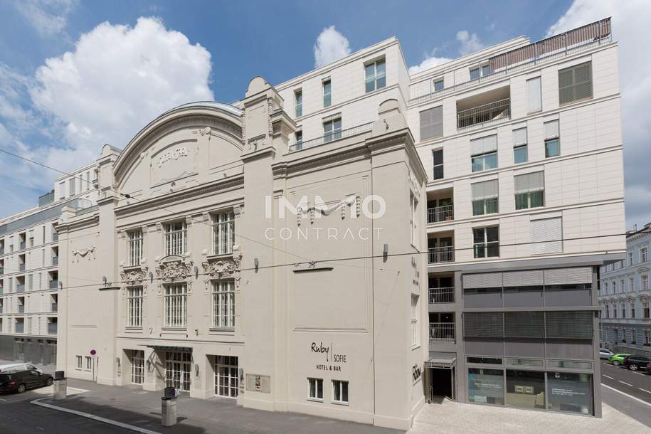 Exklusive Dachgeschosswohnung in den historischen Sofiensälen – 5 Zimmer mit Terrasse &amp; Loggia, Wohnung-miete, 3.234,66,€, 1030 Wien 3., Landstraße