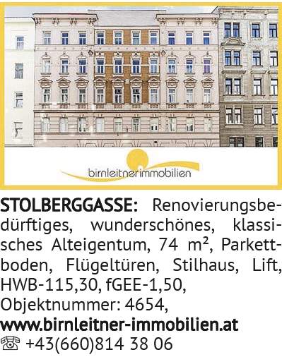 STOLBERGGASSE: Reno vie rungs be -