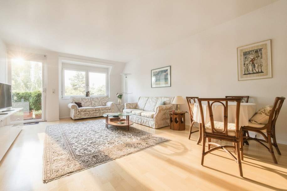 Eine Wohnung zum Wohlfühlen - 3-Zimmer-Wohnung mit West-Außenfläche inklusive Küche & Garage – Ruhe, Grünblick und perfekte Anbindung, Wohnung-kauf, 549.000,€, 1190 Wien 19., Döbling