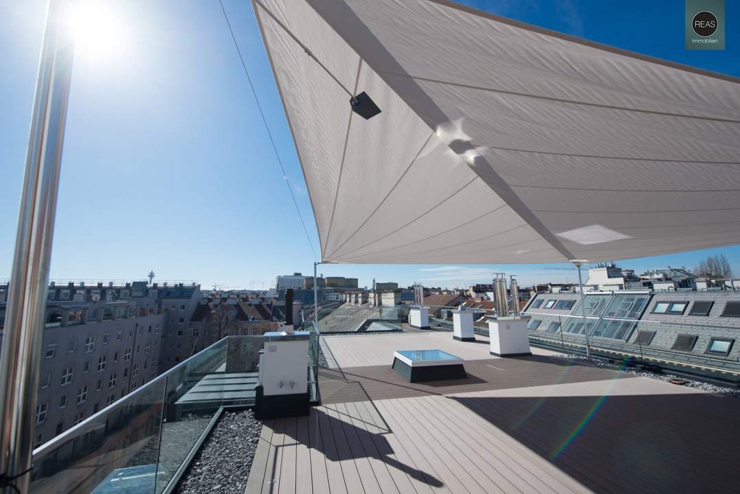 Provisionsfrei: Einzigartiges Luxus Smart-Home Penthouse mit direktem Liftzugang und 3 Terrassen nahe Rochusmarkt! Garage verfügbar!