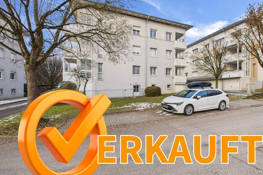LEONDING: EIGENTUMSWOHNUNG 55,59 m² + LOGGIA/BALKON + GARAGE in sehr guter Lage, Wohnung-kauf, 4060 Linz-Land