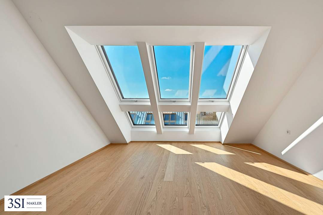 The Temptation: Erstklassige Dachgeschoßwohnung mit tollen Freiflächen Nahe Kutschkermarkt
